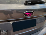 2022 WRX Wagon Badge Overlay - Pink Rear