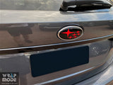 2022 WRX Wagon Badge Overlay - Red Rear
