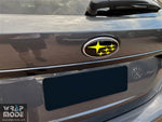 2022 WRX Wagon Badge Overlay - Yellow Rear