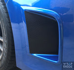 subaru wrx carbon fiber front bumper vent inlay