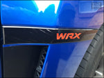 wrx fender logo lettering overlay