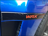 wrx fender logo lettering overlay