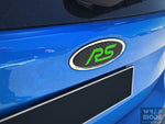 Ford Focus RS rear badge overlay - green