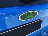 Focus RS rear badge overlay - green logo