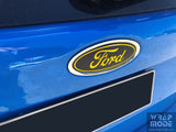 Ford Ford Focus RS rear badge overlay - yellow logo