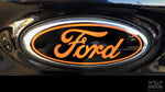 Ford Focus Mk II 2012-2014 Ford Badge Overlay - Orange