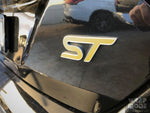 Ford Focus Mk II 2012-2014 ST Badge Overlay  Rear Yellow