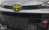 GR Yaris 2020-2022 Front Badge Overlay - Yellow