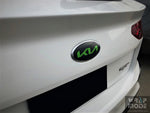 Kia Cerato 2018-2021 Front and Rear Badge Overlay KIA Logo - Green
