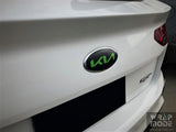 Kia Cerato 2018-2021 Front and Rear Badge Overlay KIA Logo - Green