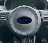 Kia Steering Wheel Badge Overlay GT Logo - Blue