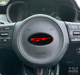 Kia Steering Wheel Badge Overlay GT Logo  - Red