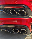 Kia Stinger 2017-2020 Rear Bumper Reflector Overlay - BeforeAfter