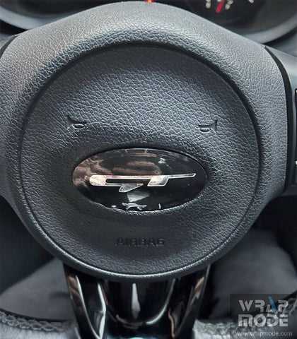 Steering Wheel Badge Overlay - For Kia Models - GT Logo