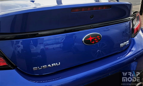 Subaru BRZ 2022-2023 Rear Badge Overlay - Red