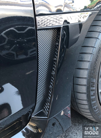 subaru wrx carbon fiber fender insert 