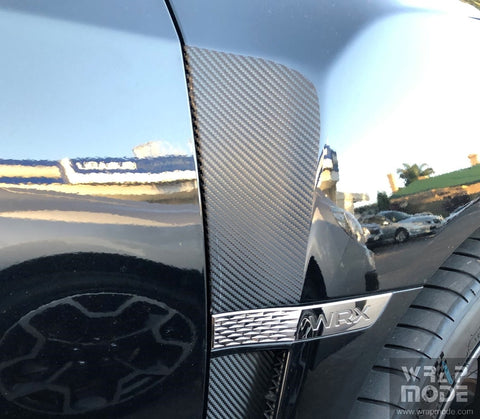 subaru wrx fender insert extention carbon fiber