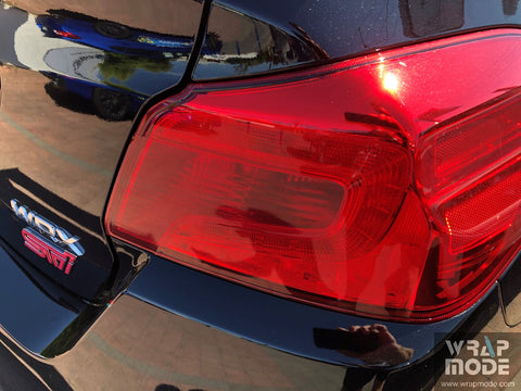 RawVinylWorks Red Tail Light Tint Overlay For 2015+ Subaru WRX / STI (Made In USA)