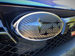 Subaru WRX STI 2008-2014 Badge Overlay - Carbon Front