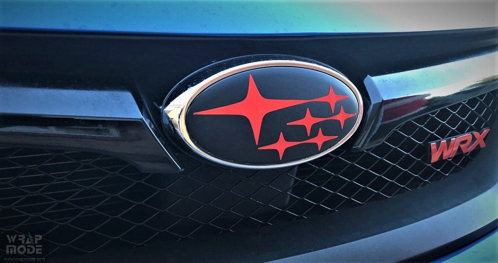 Front and Rear Badge Overlay - For Subaru Outback 2015-2020 – Wrap Mode