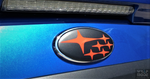 Subaru WRX STI 2008-2014 Badge Overlay-Red
