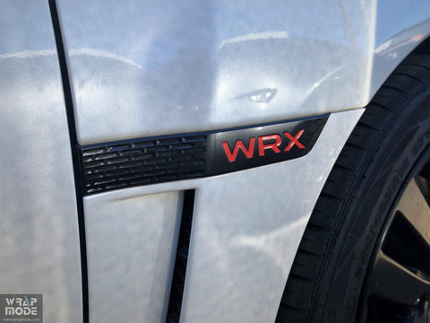 Subaru WRX STI 2015-2020 Fender logo overlay and lettering - After
