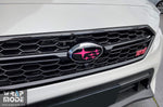 Subaru WRX STI 2015-2021 Badge Overlay - Pink Front1