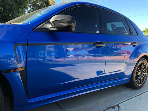 WRX side stripe and wing decal